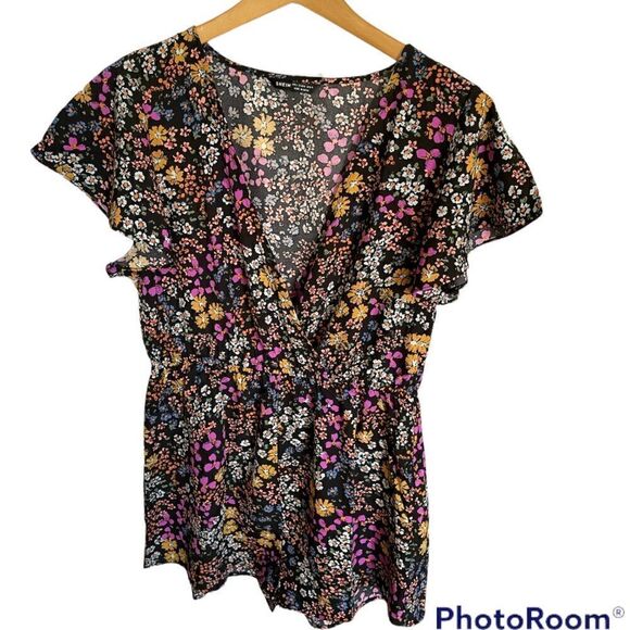 Floral Romper by Shein, Size Large - Picture 1 of 5